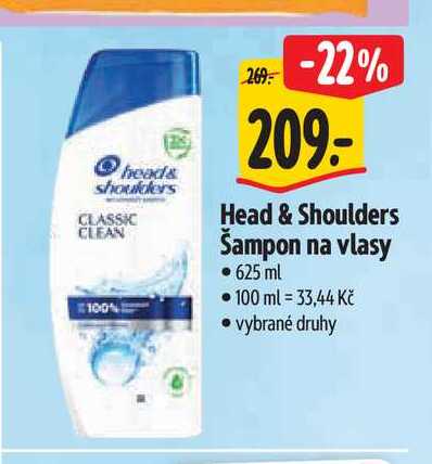 Head & Shoulders Šampon na vlasy 625 ml