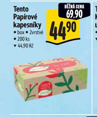 Tento Papírové kapesníky 200 ks