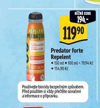 Predator forte Repelent 150 ml