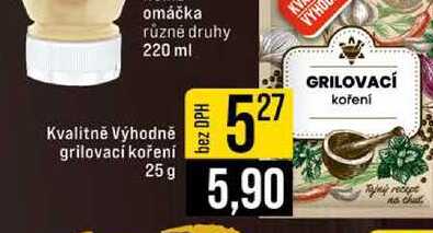 Kvalitně Výhodně grilovací koření 25 g