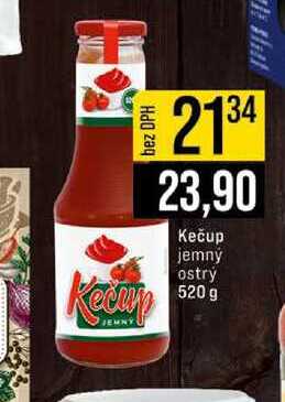 Kečup jemný ostrý 520 g
