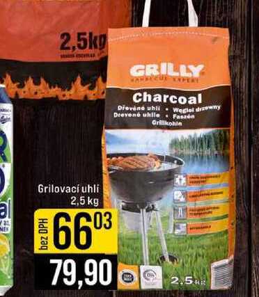 Grilovací uhlí 2,5 kg