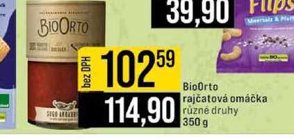 BioOrto rajčatová omáčka různé druhy 350 g 