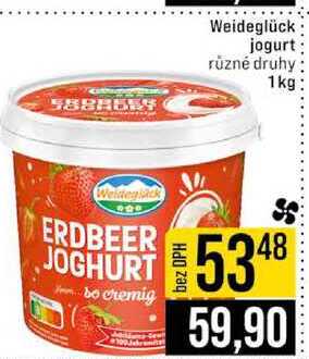Weideglück jogurt různé druhy 1 kg