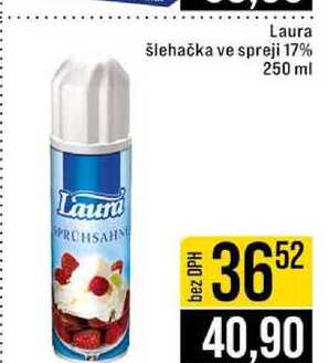 Laura šlehačka ve spreji 17% 250 ml