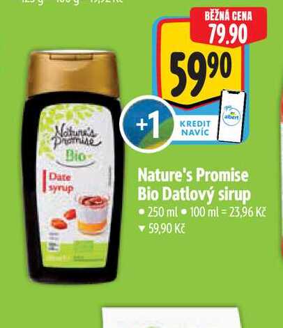 Nature's Promise Bio Datlový sirup 250 ml