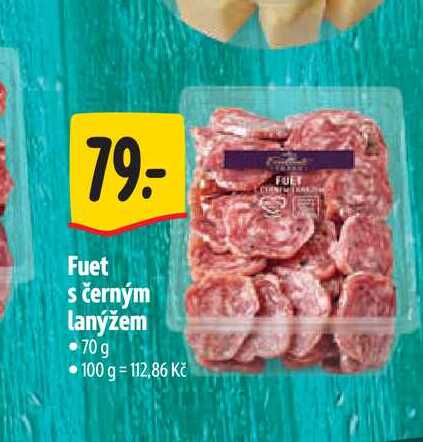 Fuet s černým lanýžem 70 g 