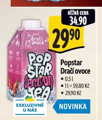 Popstar Dračí ovoce 0,5 l