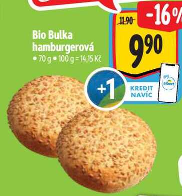 Bio Bulka hamburgerová, 70 g