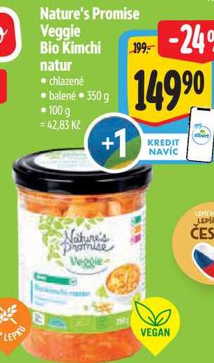 Nature's Promise Veggie Bio Kimchi natur, 350 g