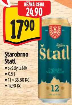 Starobrno Štatl, 0,5 l