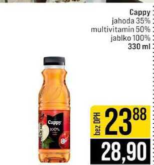 Cappy jahoda 35% multivitamin 50% jablko 100% 330 ml