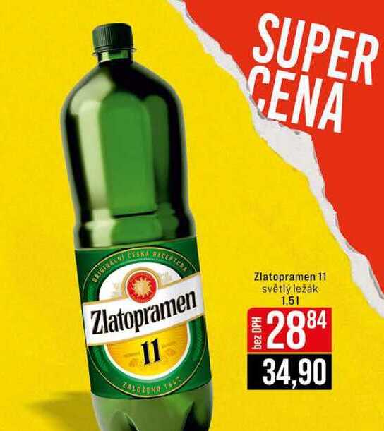 Zlatopramen 11 světlý ležák 1.5l