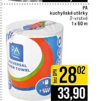 PA kuchyňské utěrky 2-vrstvé 1x 60 m