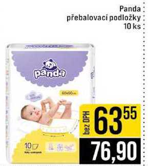 Panda přebalovací podložky 10 ks