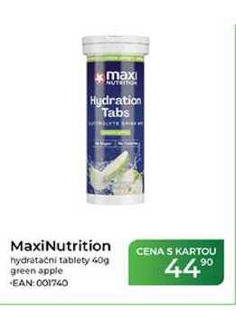 MaxiNutrition hydratační tablety green apple 40g