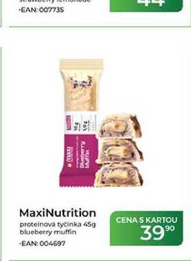 MaxiNutrition proteinová tyčinka 45g blueberry muffin