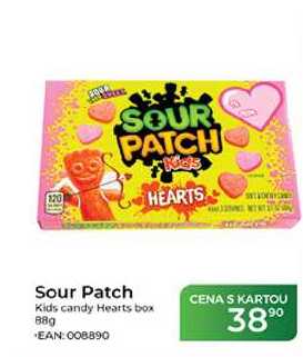 Sour Patch Kids candy Hearts box 88g