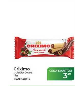 Criximo trubičky Cocoa 18g