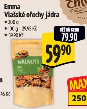 Emma Vlašské ořechy jádra, 200 g