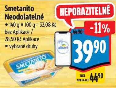 Smetanito Neodolatelné, 140 g