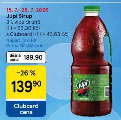 Jupi Sirup, 3 l