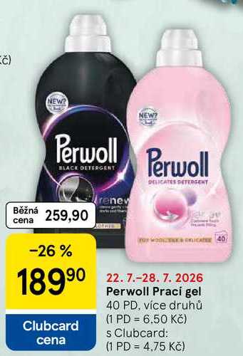 Perwoll Prací gel, 40 PD
