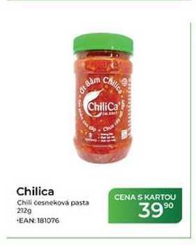 Chilica Chili česneková pasta 212g