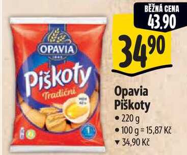 Opavia Piškoty, 220 g