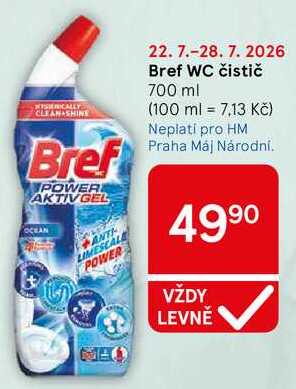 Bref WC čistič, 700 ml