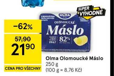 Olma Olomoucké Máslo, 250 g