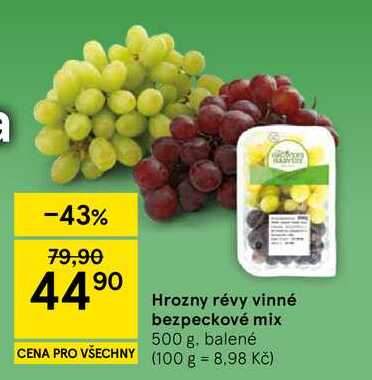 Hrozny révy vinné bezpeckové mix, 500 g