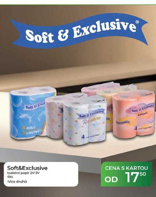 Soft & Exclusive toaletní papír 2V-3V 4ks