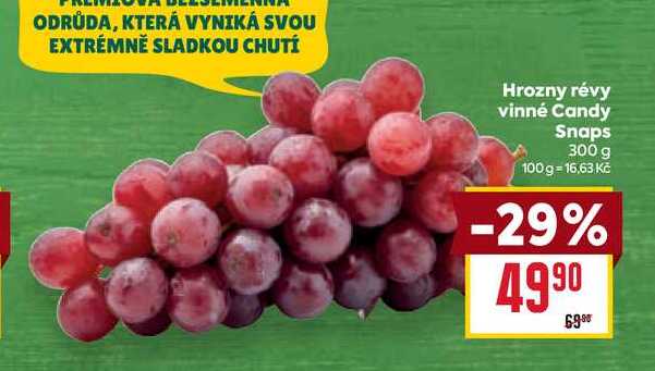 Hrozny révy vinné Candy Snaps 300 g