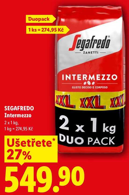SEGAFREDO Intermezzo 2 x 1 kg