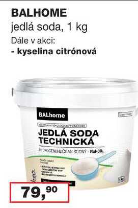 BALHOME jedlá soda, 1 kg