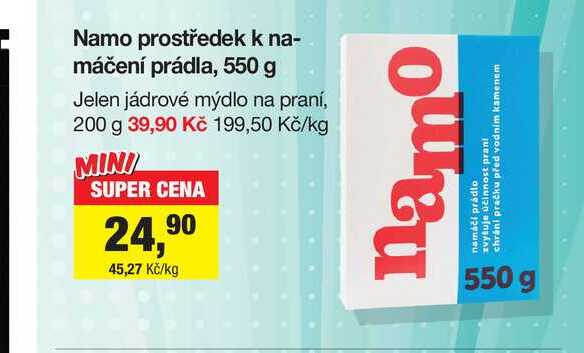 Namo prostředek k namáčení prádla, 550 g