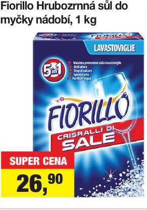 Fiorillo Hrubozrnná sůl do myčky nádobí, 1 kg