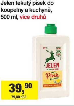 Jelen tekutý písek do koupelny a kuchyně, 500 ml