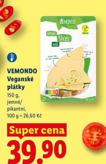 VEMONDO Veganské plátky, 150 g