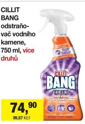 CILLIT BANG odstraňovač vodního kamene, 750 ml