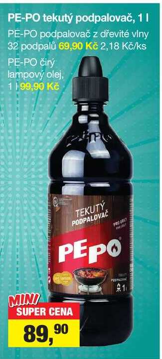 PE-PO tekutý podpalovač, 11