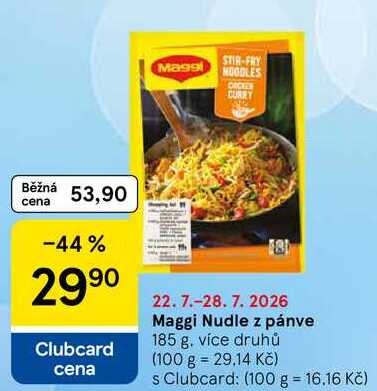 Maggi Nudle z pánve, 185 g