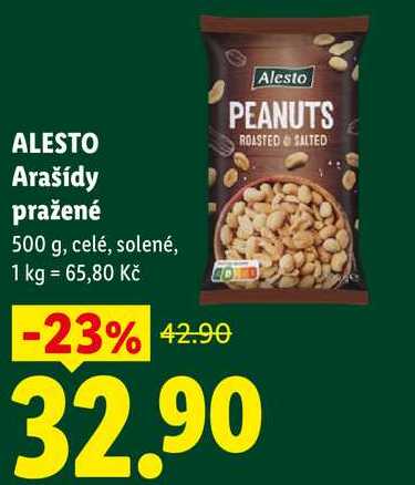 ALESTO Arašídy pražené, 500 g