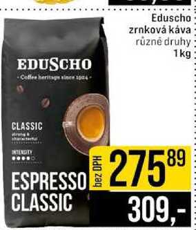 Eduscho zrnková káva různé druhy 1kg