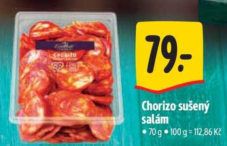 Chorizo sušený salám, 70 g