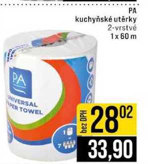 PA kuchyňské utěrky 2-vrstvé 1x 60m