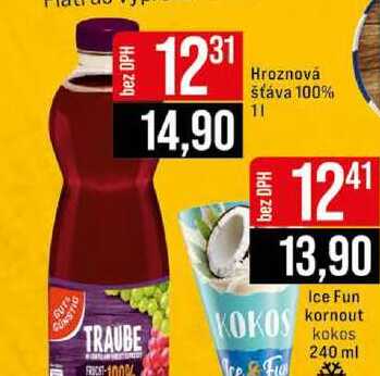Hroznová šťáva 100% 1l