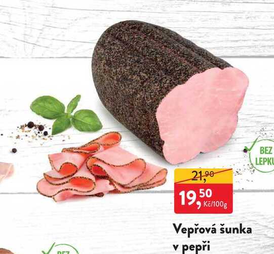 Vepřová šunka v pepři 100g
