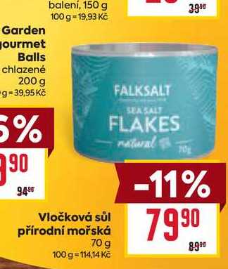 Vločková sůl přírodní mořská 70 g